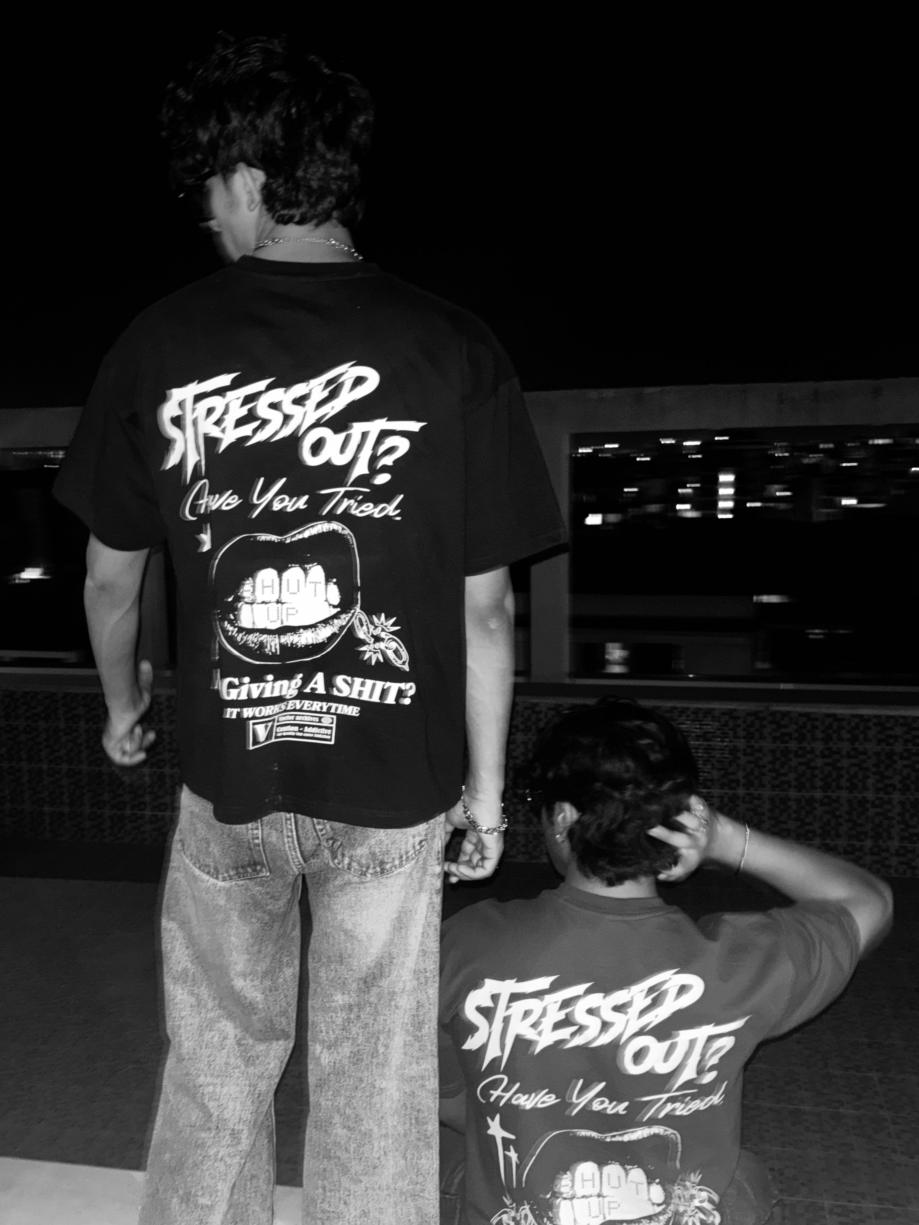 Stressed out Tee Black