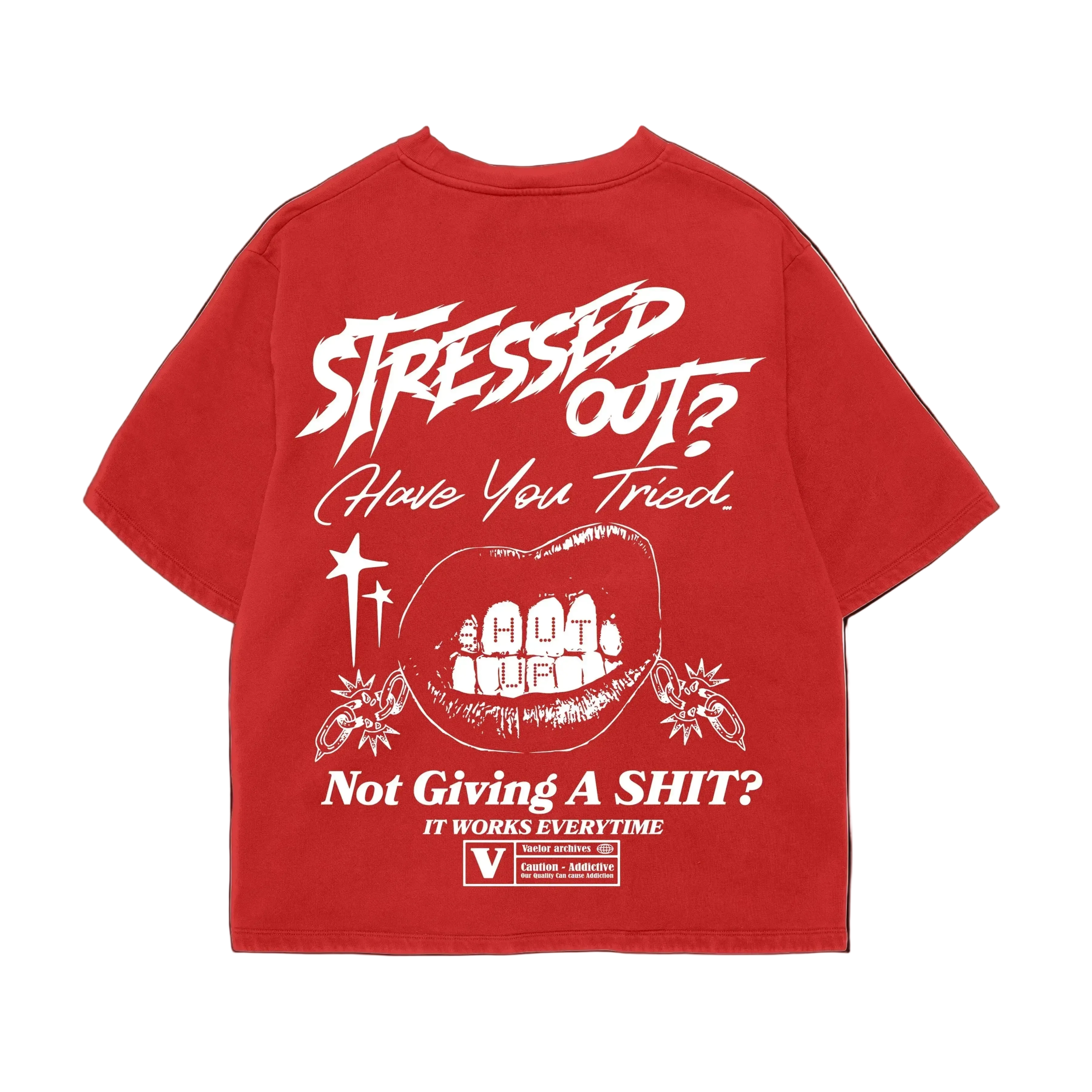 STRESSED OUT TEE (RED)