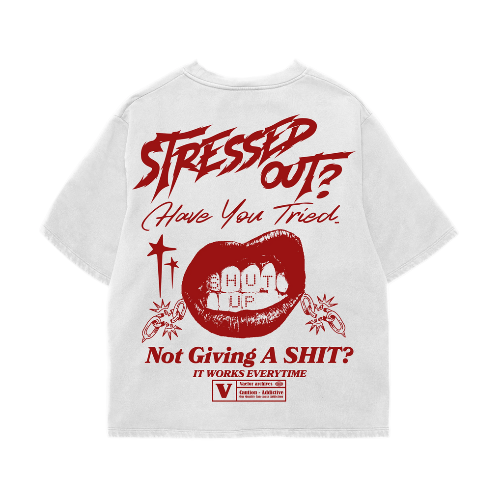 STRESSED OUT TEE (WHITE)