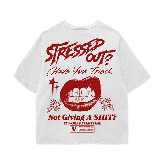STRESSED OUT TEE (WHITE)