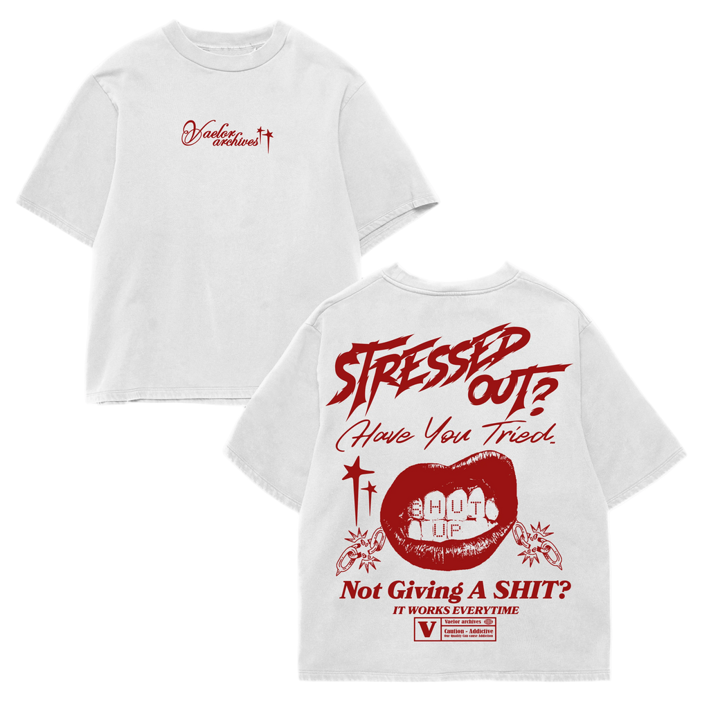 STRESSED OUT TEE (WHITE)